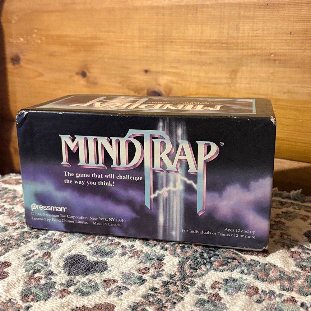 1996 Mind Trap; The game that will challenge the way you think! Pressman Toy Co